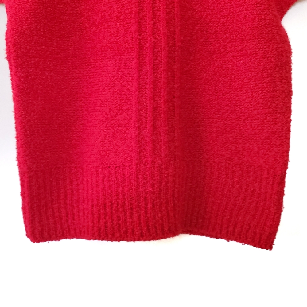 Vintage 80's Beldoch Popper Red Short Sleeve Sweater - Picture 4 of 10